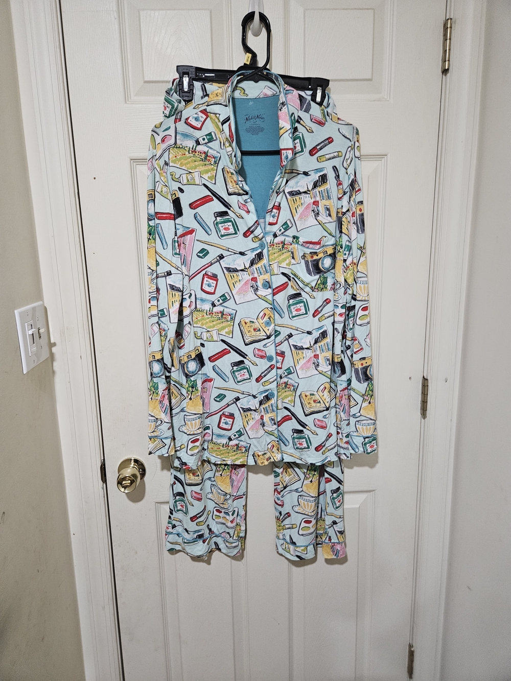 Nick And Nora Art teachers Pajamas Sz XXL Pijama Set